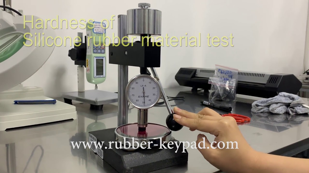 Silicone Rubber Button Pad/Silicone Keypad Shore Hardness Test - YouTube
