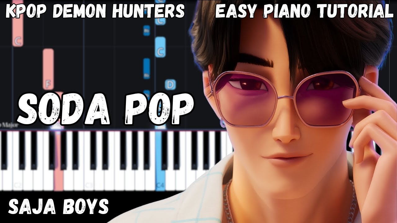 KPop Demon Hunters - Soda Pop (Easy Piano Tutorial) KPop Demon Hunters - Soda Pop (Easy Piano Tutorial)
