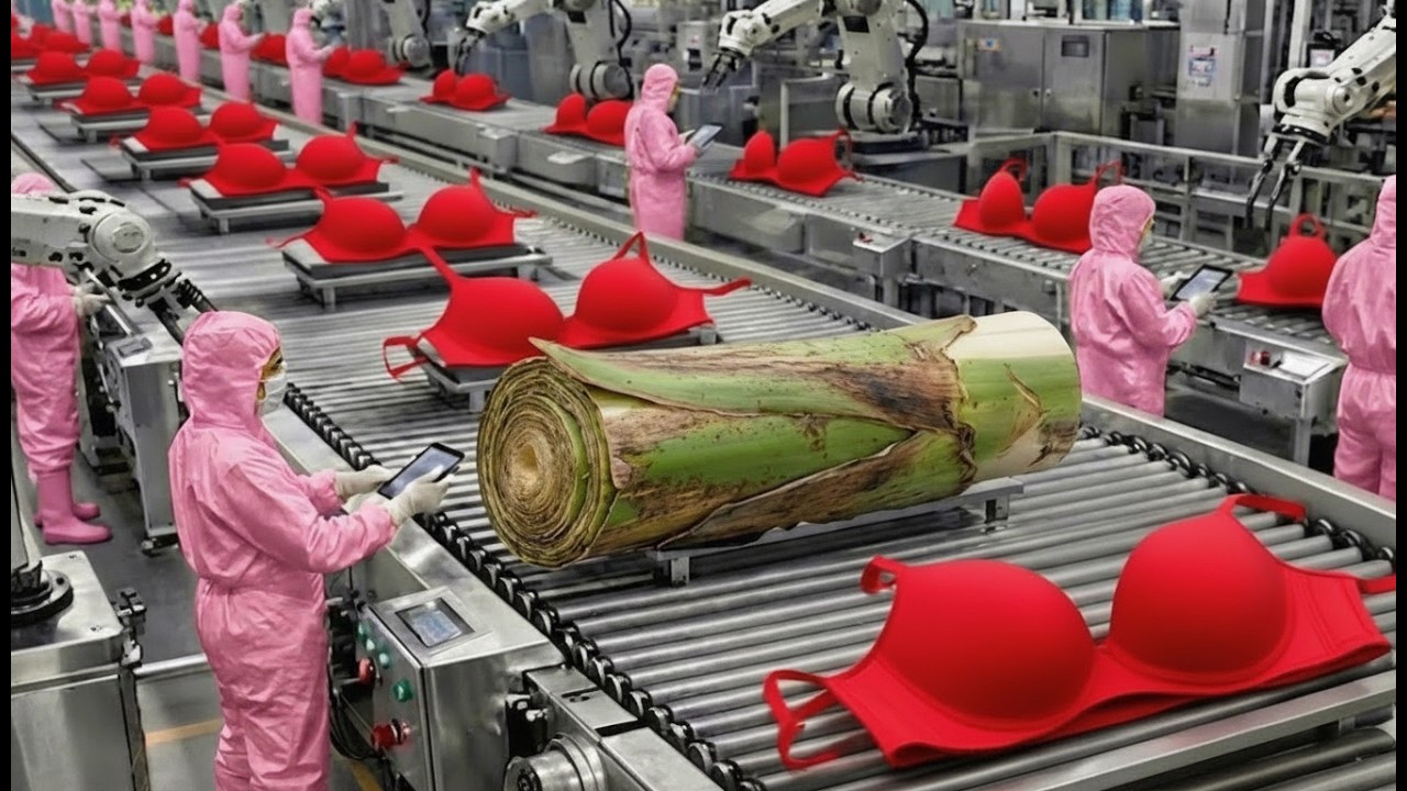 Inside a Modern Factory: How Banana Plant Waste Is Turned Into Women’s Underwear (Full Process)
