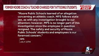 Former Moore teacher and coach charged with tattooing juveniles in her home