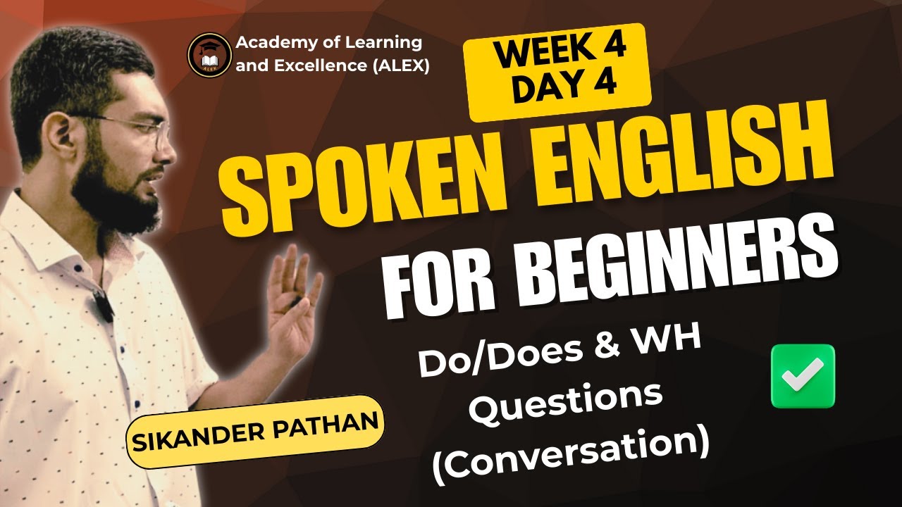 Spoken English for Students – Week 4 Day 4 | Conversation Practice with ...