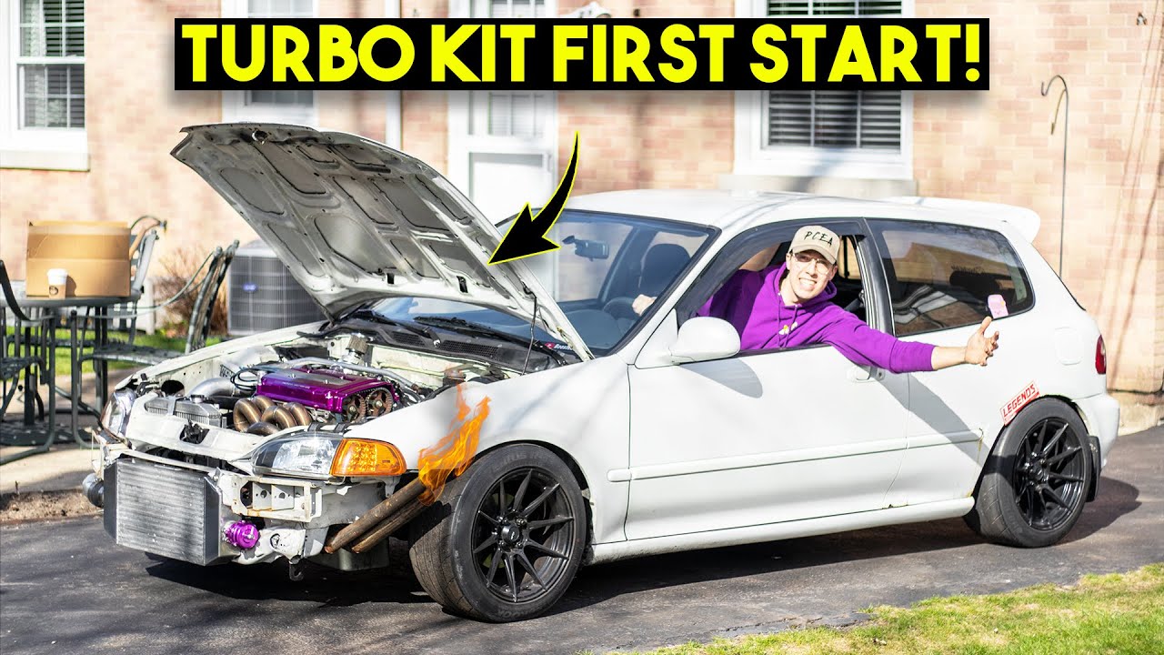 Fully Built LS VTEC Turbo Kit Install and FIRST START! - YouTube