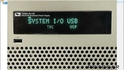 How to configure USB mode on the IT6000C power supply and IT9000 control software