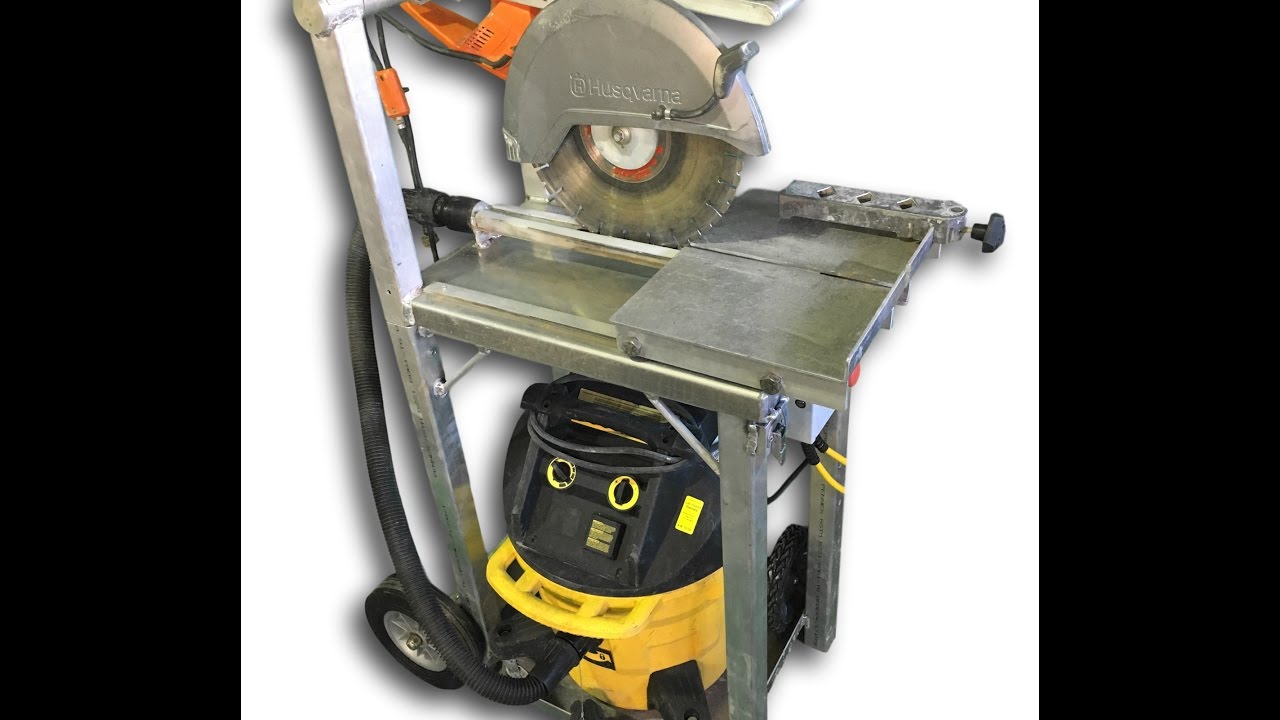 Dustless Table saw for cutting Pavers YouTube