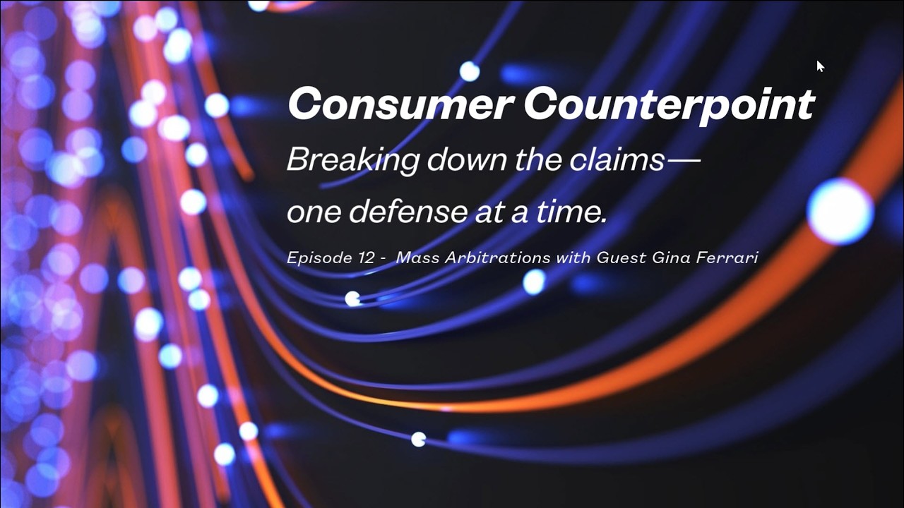 Consumer Counterpoint Breaking down the claims one defense at a time.