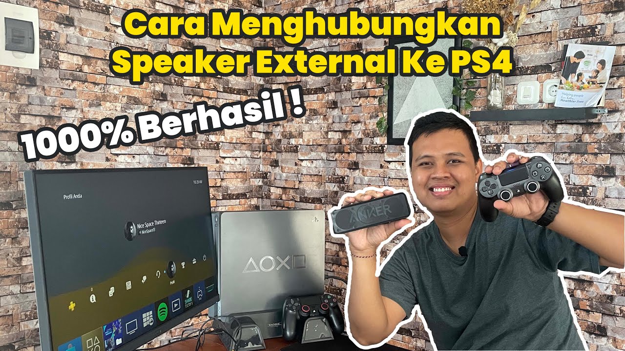 Cara Menghubungkan Speaker External Ke PS4 How Conect External