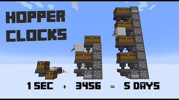 Hopper Clocks Old and New Minecraft 1.17+