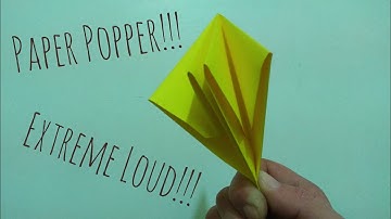 How to make paper popper! Loud and easy origami!