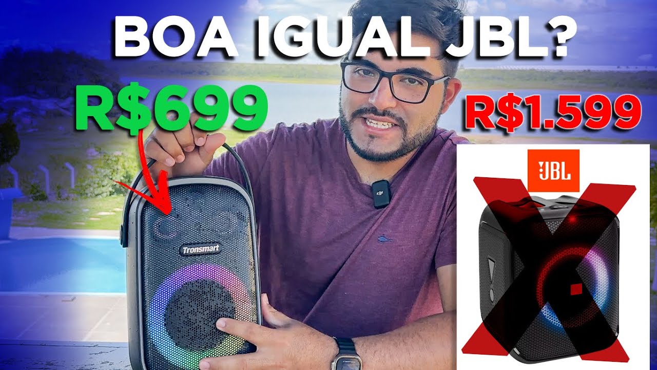 COMPREI uma caixa de som IGUAL JBL POR METADE DO PREÇO! Tronsmart HALO 100