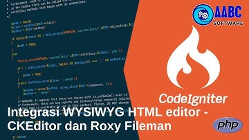 LIVE Coding: Buat Website dg CodeIgniter 13 - Menggunakan CKEditor dan Roxy Fileman