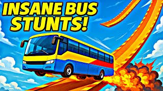 😵‍💫 Insane Bus Stunt Challenge on Sky Ramps!🚍💥 Impossible Tracks Android Gameplay screenshot 5