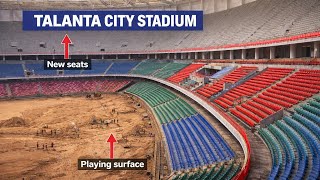 TALANTA CITY STADIUM | Unfoldable Seats Installation on The 1st Tier + Playing Surface Progress 
