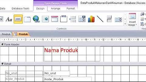 TUTORIAL DATABASE MEMBUAT MENU MAKANAN DAN MINUMAN MELALUI MS. ACCES
