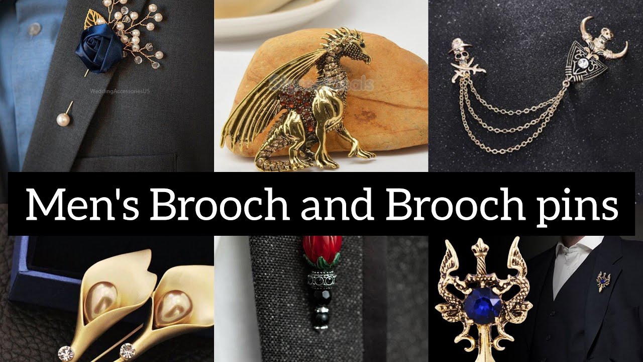 Stylish Men's Brooch and Brooch pins😎 ️Personality Grooming Brooch