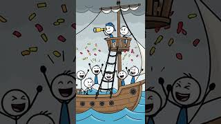 ⛵ 1492 The Voyage That Changed the World. #1492 #Columbus #WorldHistory #Stickman