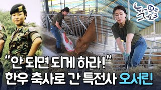 [눈띄그 라이브] 남다른 특전사 정신! 🐂한우 축사로 간 특전사 '오서린ㅣ눈에 띄는 그녀들3 / YTN2U