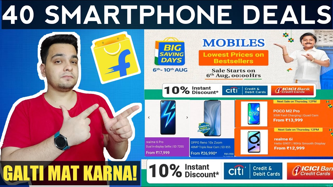 Flipkart Big Saving Days 2020 - 40 Smartphone Deals | Flipkart Big Saving Days Offers | Mobile Sale