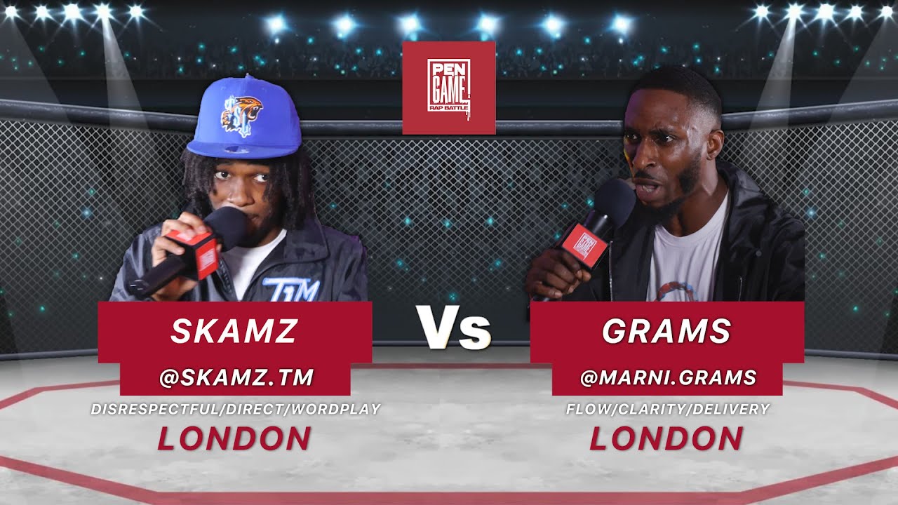 Skampz Rapper SKAMZ Vs GRAMS | PenGame Rap Battle 2023 - YouTube