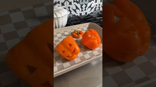 Pumpkin stuffed peppers! #food #foodies #halloween