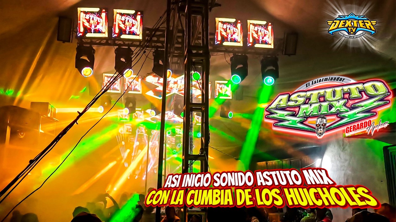 ASI INICIO SONIDO ASTUTO MIX CON LA CUMBIA DE LOS HUICHOLES || SANTIAGO MIXQUITLA CHOLULA, PUEBLA