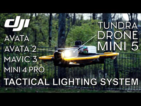 Tactical Lighting for DJI Avata, Avata 2, Mavic 3 & Mini 4 Pro - Tundra Drone Mini 5 Lighting System