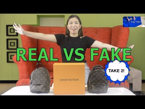 REAL VS FAKE Louis Vuitton Palm Springs Mini Backpack Comparison 