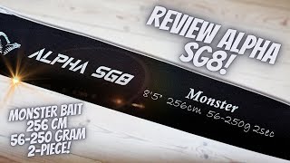 Recension av nya Alpha SG8, Monster bait, 56-250 gram från Savage Gear, (spinnspö) Subtitles