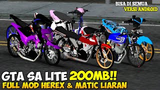 GTA SA LITE FULL MOD DRAG HEREX GL, SUREX, TIGER & MATIC LIARAN TERBARU DI ANDROID