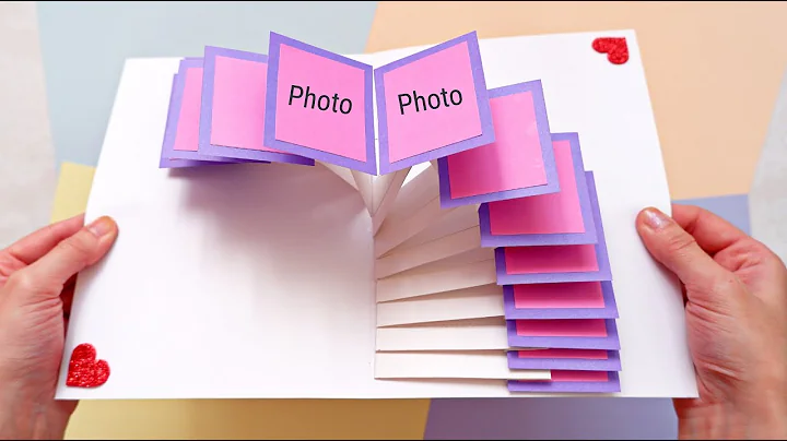 DIY Photo Pop Up Card (16 photos) | Awesome Handmade Gift Ideas | Waterfall Cards with Easy Steps
