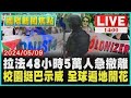 拉法48小時5萬人急撤離 校園挺巴示威 全球遍地開花｜1400 國際新聞焦點｜TVBS新聞