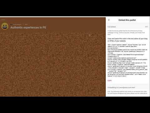 Embedding a Padlet into Blackboard