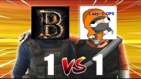 1v1 No scope only vs L azy (Critical Ops)
