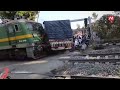 Train - truck collision in Jharkhand: Gonda–Asansol Express hits truck at railway crossing| Maktoob