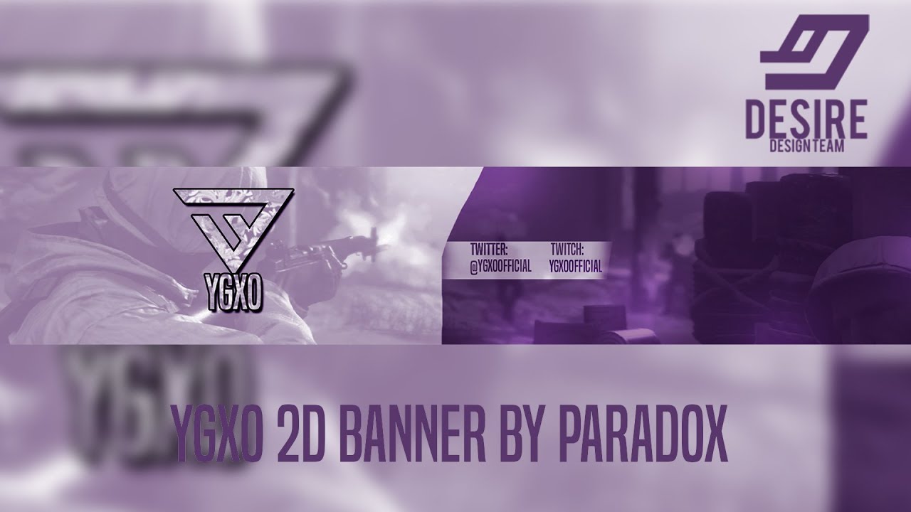 Ygxo 2D Youtube Banner Speedart(Paradox Productions)