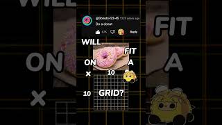 Will a donut fit on a 10x10 grid #pixelart #pixelarttutorial #drawing #art #donut #food