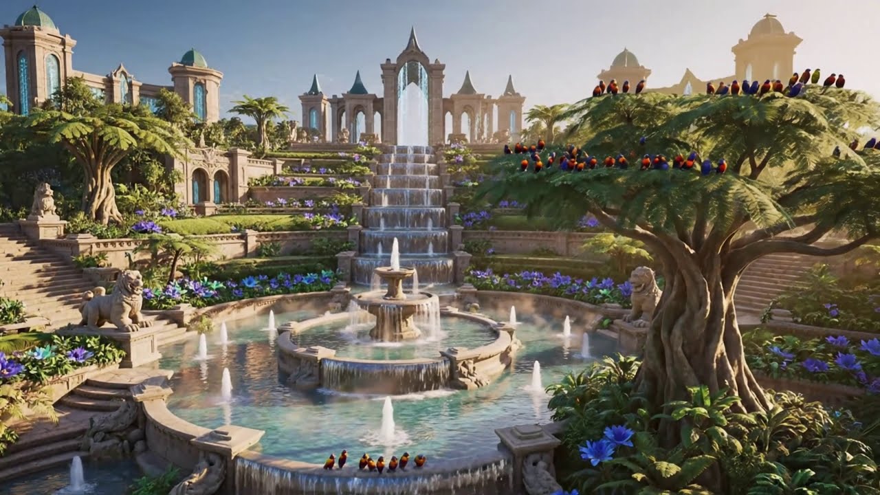 Atlantis 🌊 Ambient ASMR Journey | Relaxing Water & Bird Sounds 4K