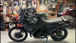 2022 KLR650 windscreen riser install