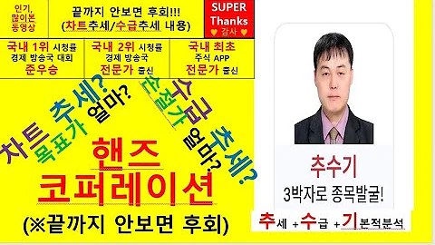 핸즈코퍼레이션(143210) 추수기(추수) 전문가 종목 분석