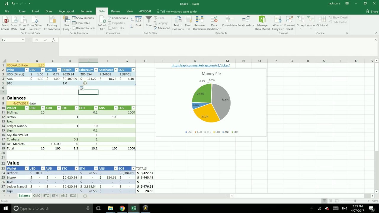 Excel cryptocurrency