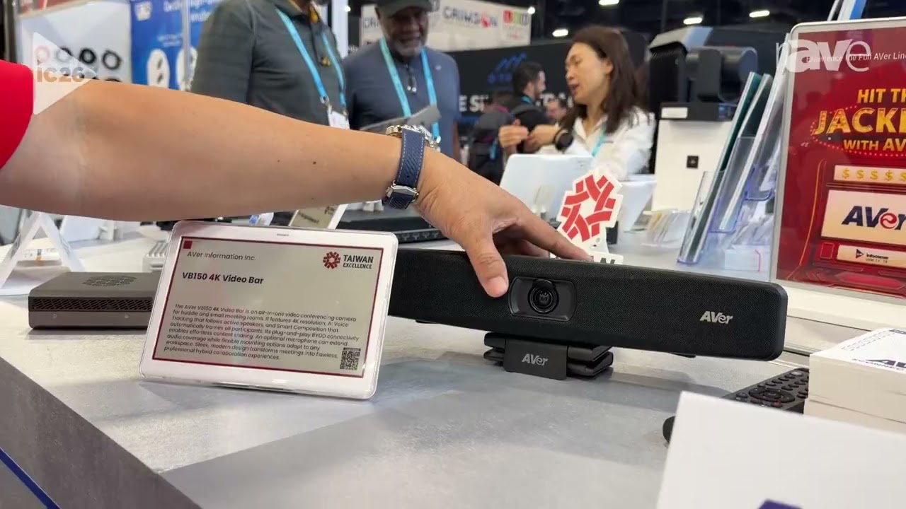 InfoComm 2026: AVer Talks About VB150 BYOD Single Cable 4K Video Bar for Small Meeting Rooms