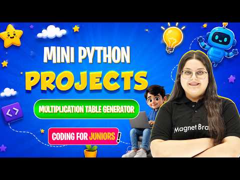 Lecture 41 - Mini Python Projects - Multiplication table generator | Intermediate | Level 3 | Coding