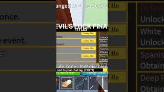 Famous Finally got the devil's luck title! #roblox #bloxfruits #luck #shorts Wealth