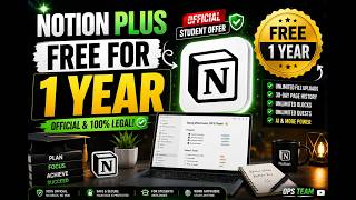 Get Notion Plus FREE for 1 Year | 100% Legal Method 2026