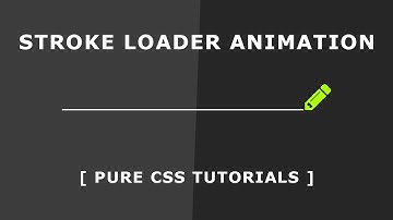 Pure CSS Pencil Stroke Loader Animation - No SVG - CSS Loader Animation - Online Tutorials