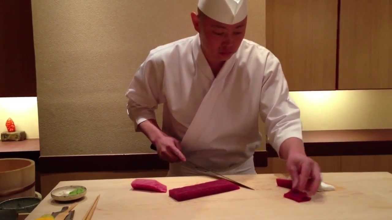 銀座 いわ 芸術的な職人さばき