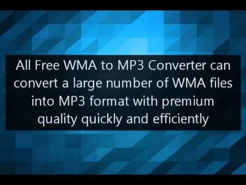 How do you convert WMA files to MP3 format?