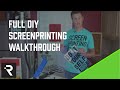 DIY Screen Printing How To Instructional Video from the DIY Print Shop