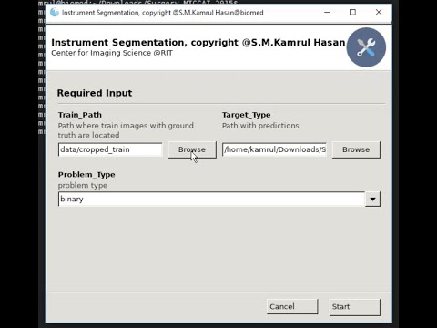 Deep Learning based GUI Interface for Surgical Instrument Segmentation