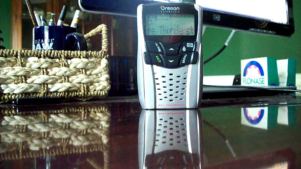NOAA Weather Radio Severe Thunderstorm Warning - YouTube