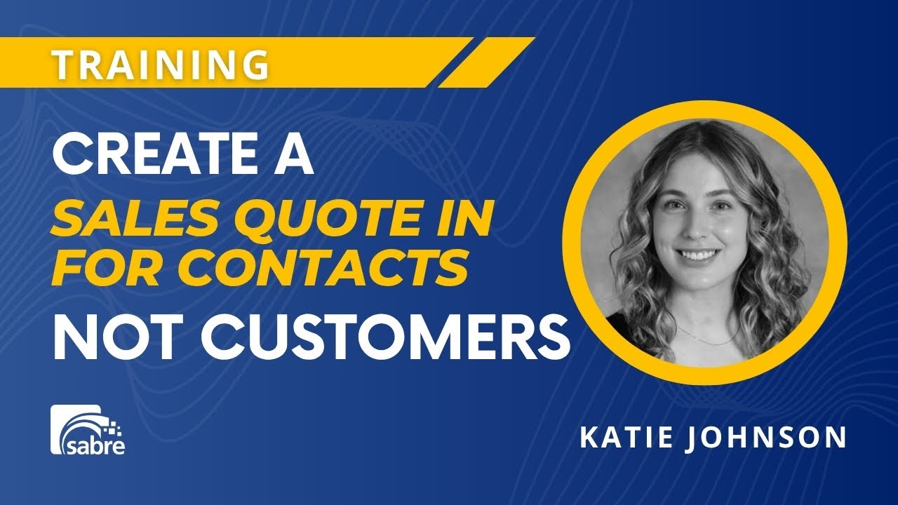 Create a Sales Quote in Business Central for Contacts, Not Customers ...